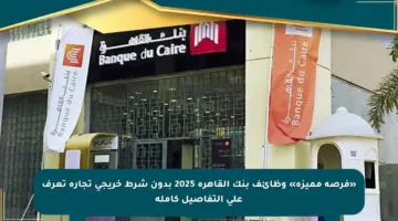 «فرصة مميزة» وظائف بنك القاهرة 2025 بدون شرط خريجي تجارة تعرف على التفاصيل كاملة